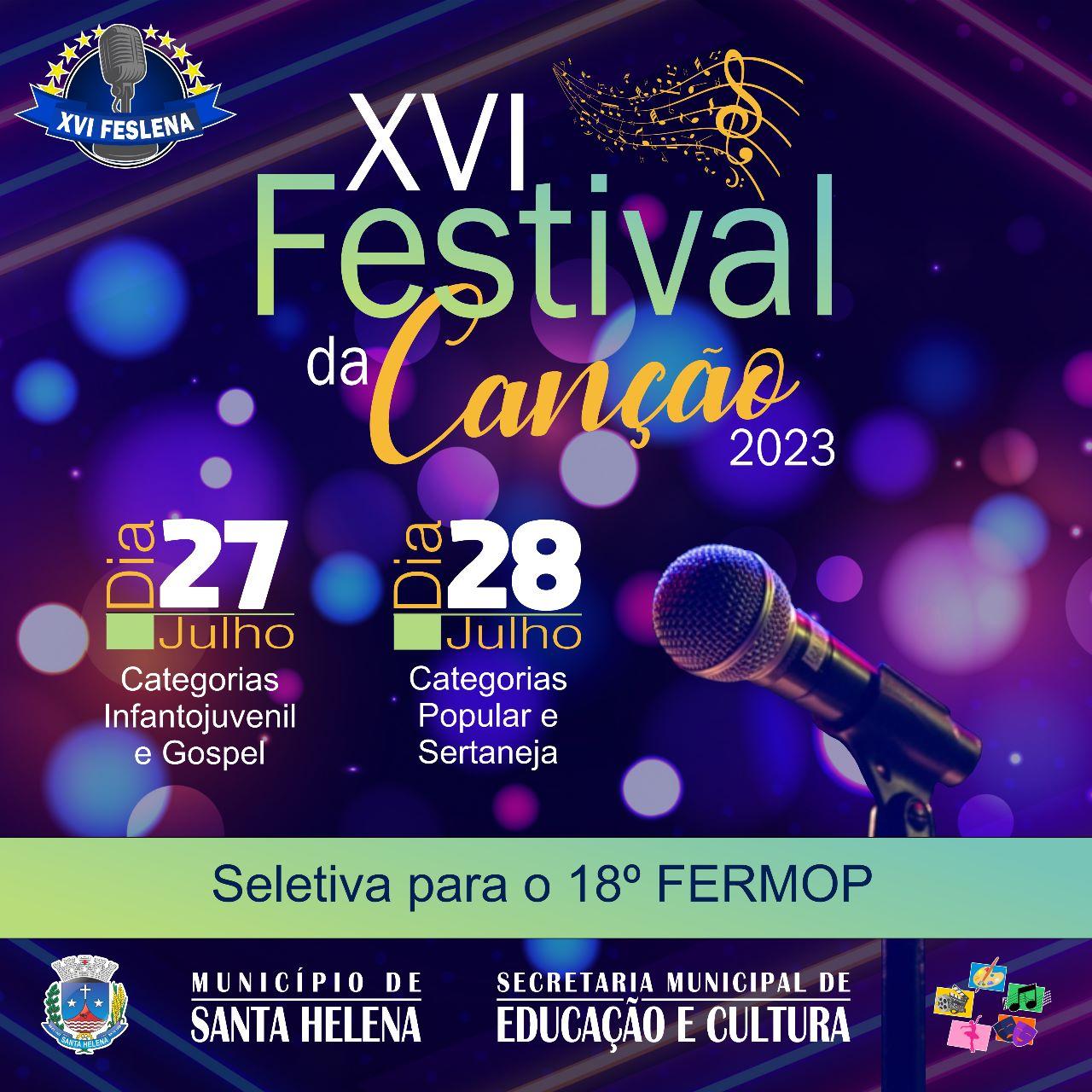 Estão abertas as inscrições para o XVI Festival da Canção de Santa Helena