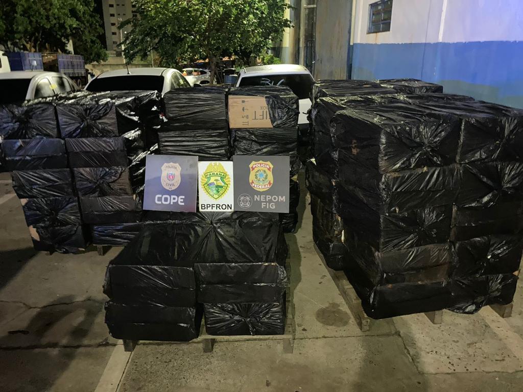 PF e forças estaduais fecham portos e apreendem cigarros em Missal