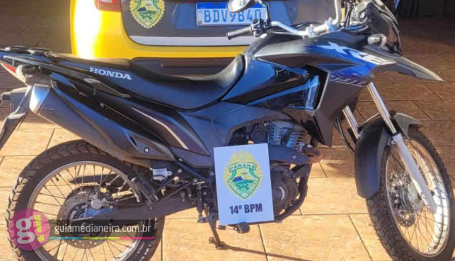 Polícia Militar recupera motocicleta roubada em Missal