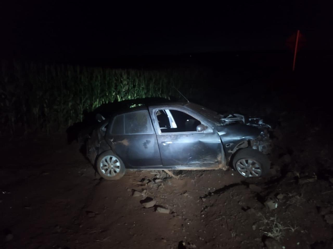 Polícia Rodoviária de Santa Helena registra acidente na PR 585, em São Pedro do Iguaçu