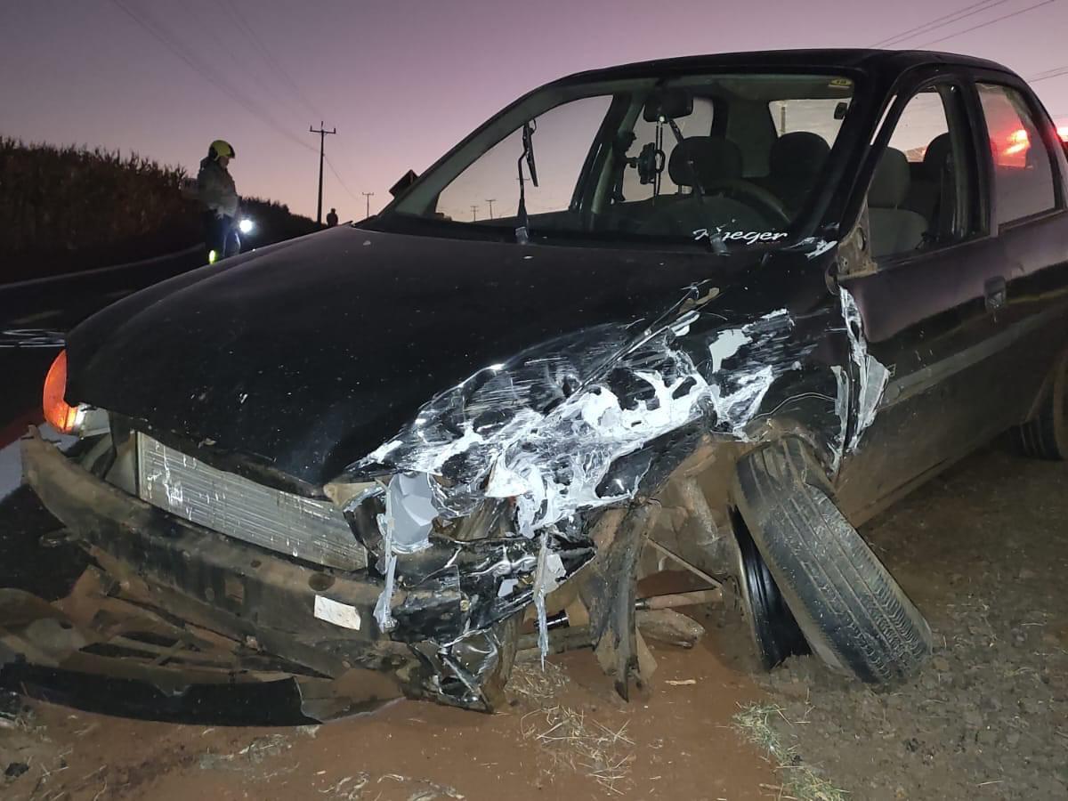 Ultrapassagem forçada resulta em acidente na PR 495 em Santa Helena