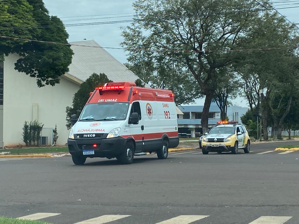 Homem é socorrido em via pública com ferimentos em Santa Helena