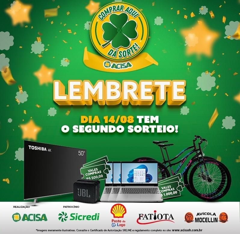 Dia dos Pais terá sorteios de notebook e R$5 mil em vales compras no comércio de Santa Helena