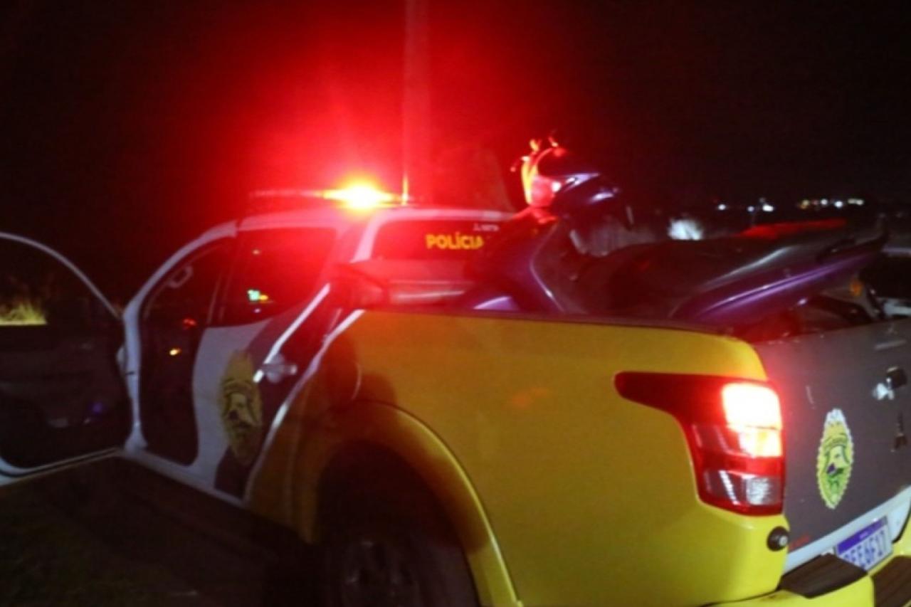 Motociclista colide na traseira de carro Entre Missal e Itaipulândia