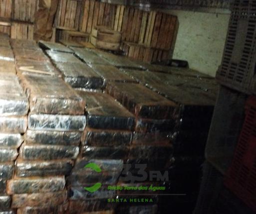 PM de Diamante do Oeste apreende 5 toneladas de droga carregadas em Santa Helena