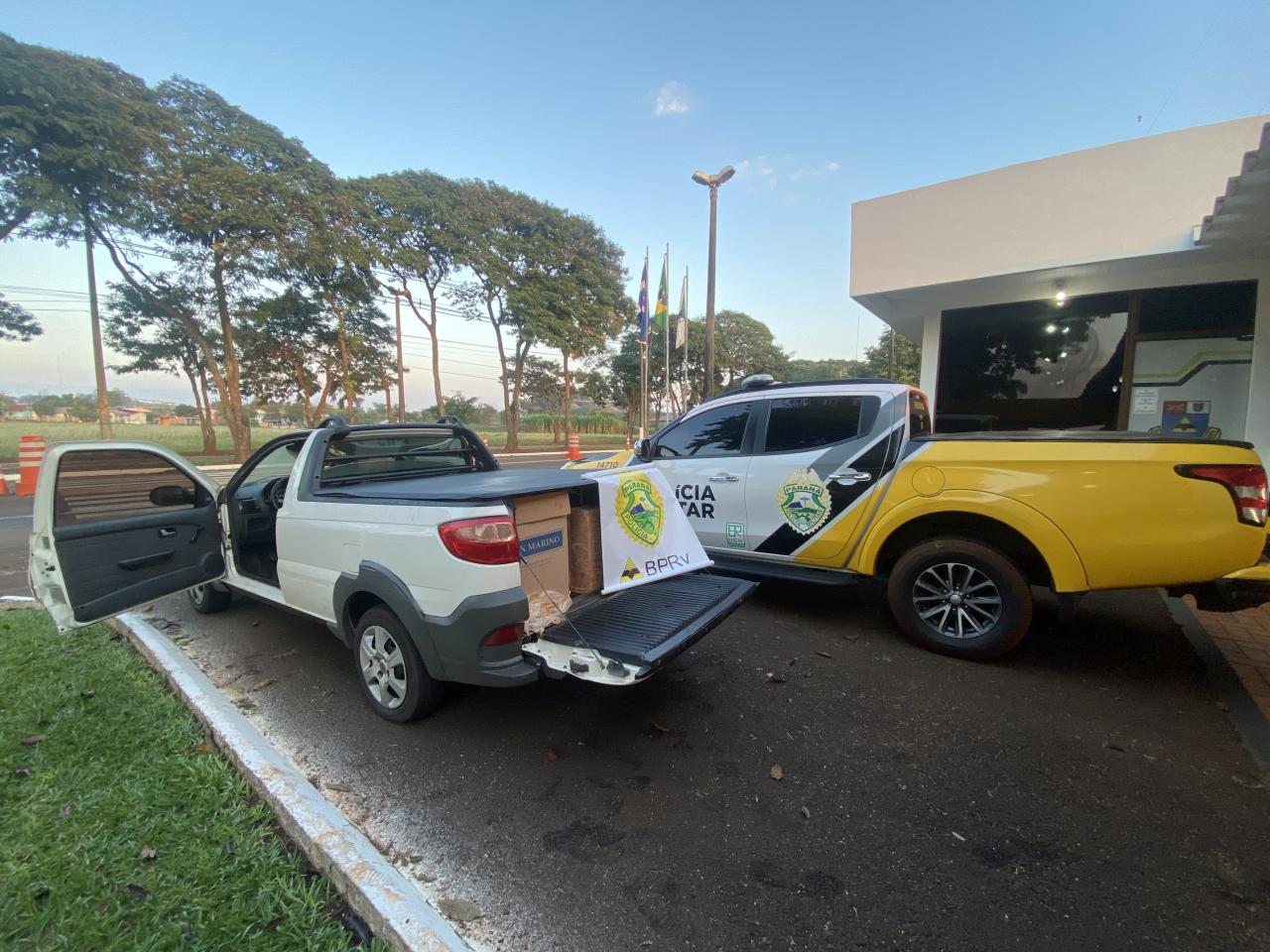 Polícia Rodoviária apreende veículo com cigarros e prende motorista em Santa Helena