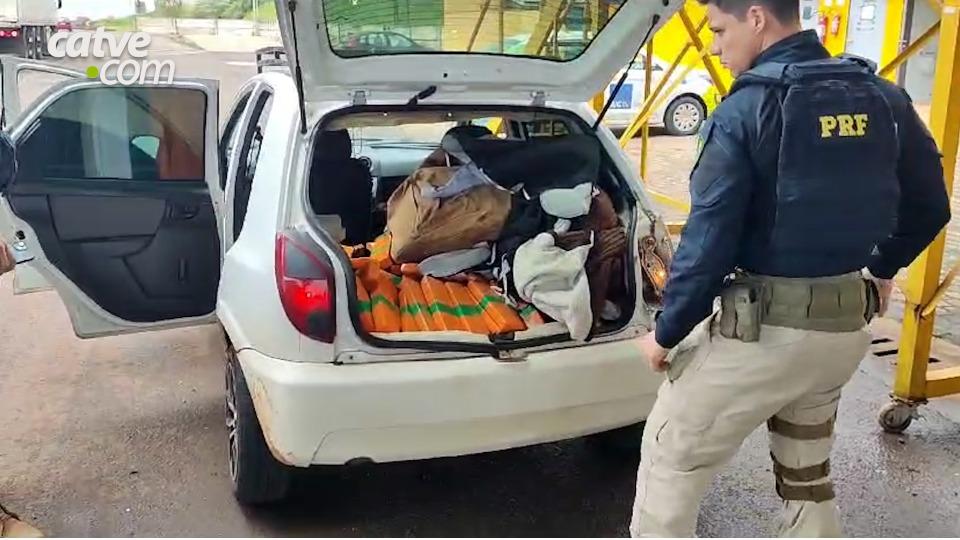 Cascavelense carrega droga em Santa Helena e acaba preso pela PRF com 363kg de maconha