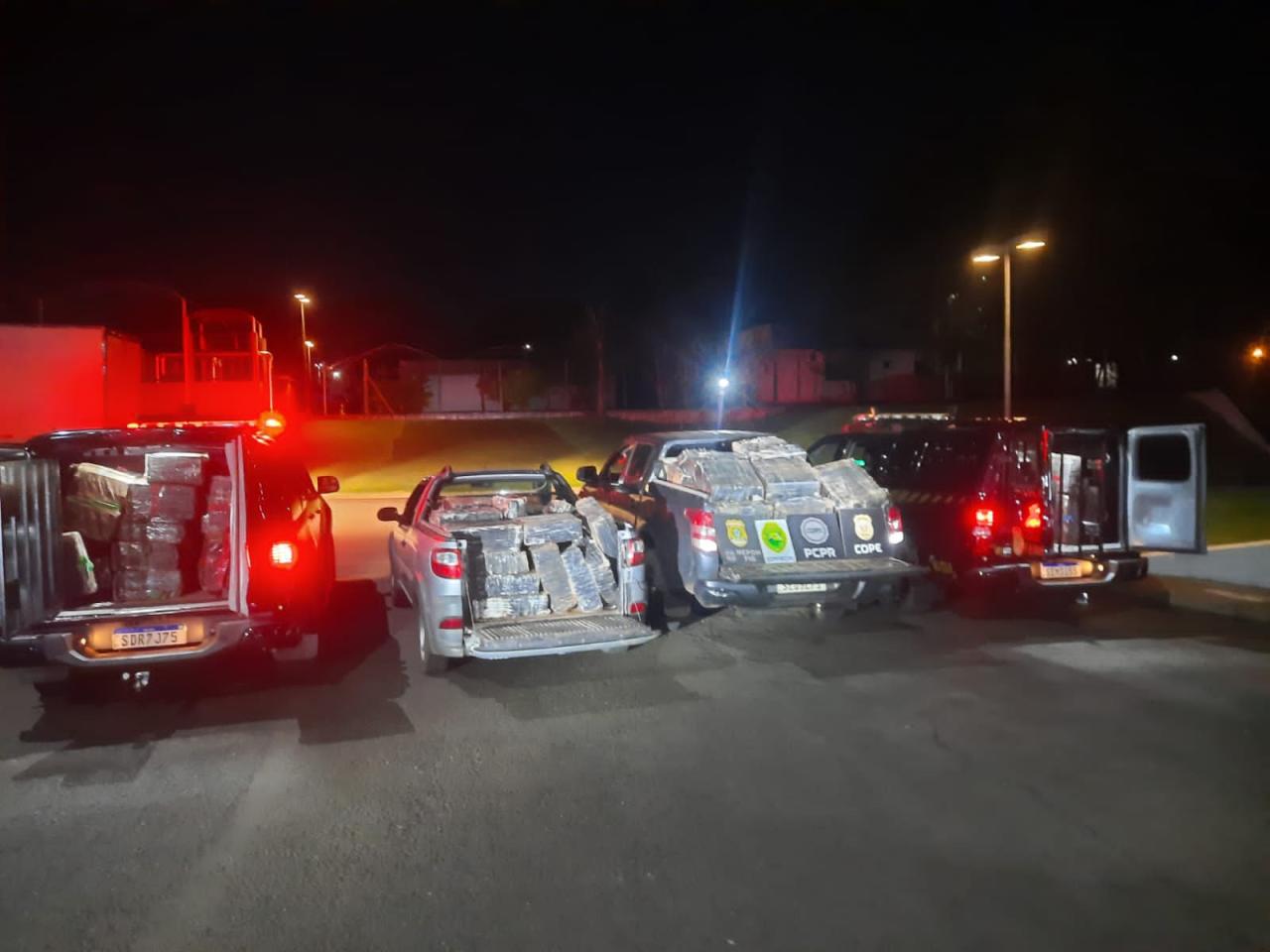 Forças policiais apreendem 3 toneladas de droga em Santa Helena