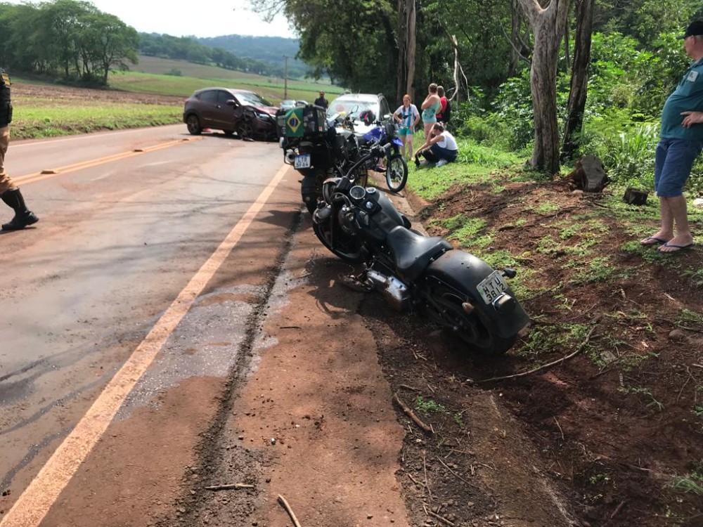 Motociclista do MS que retornava de encontro em Santa Helena se envolve em acidente em Iguiporã