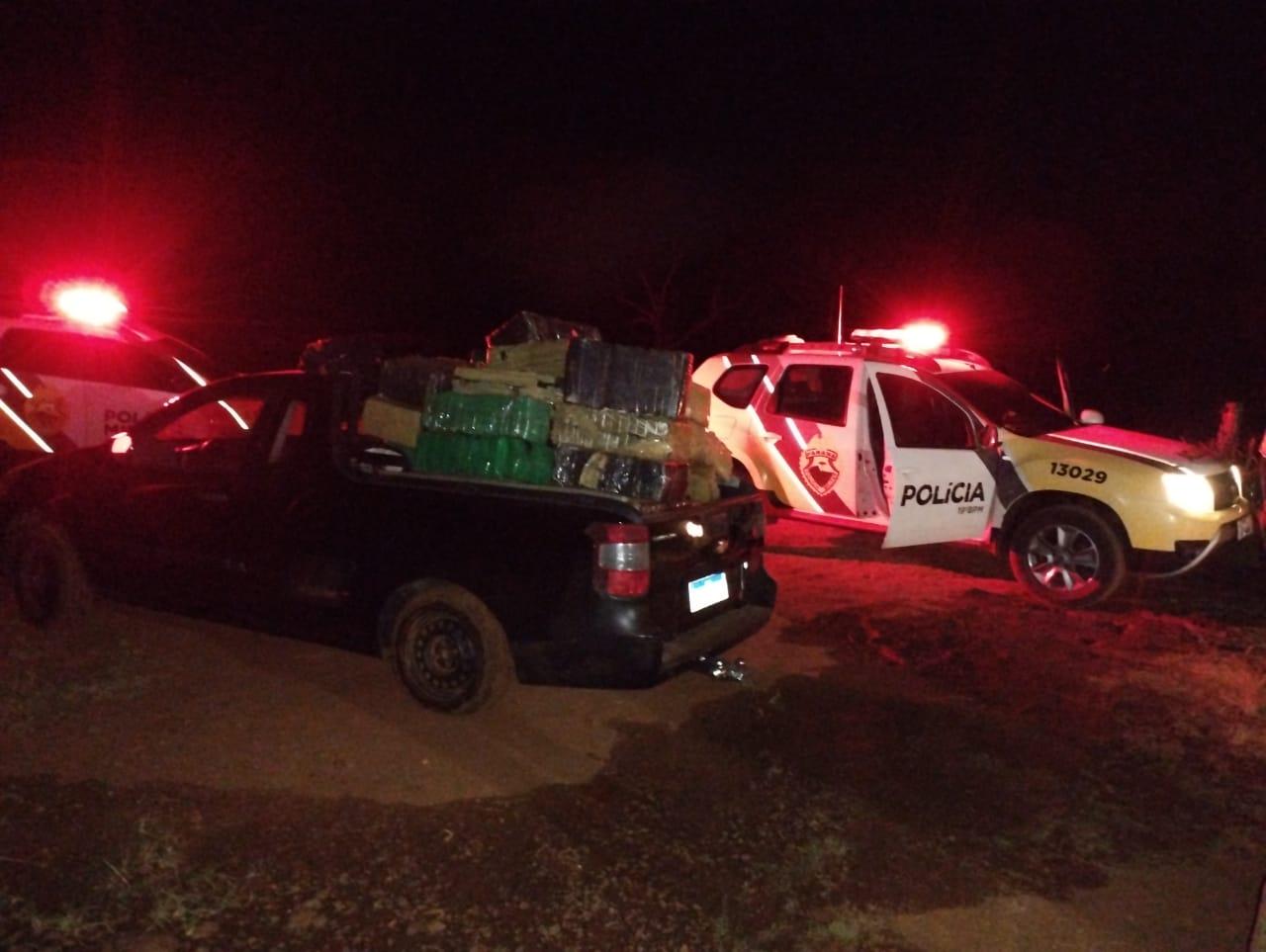 Polícia Militar de Diamante do Oeste apreende 1,3 tonelada de droga na linha São Brás