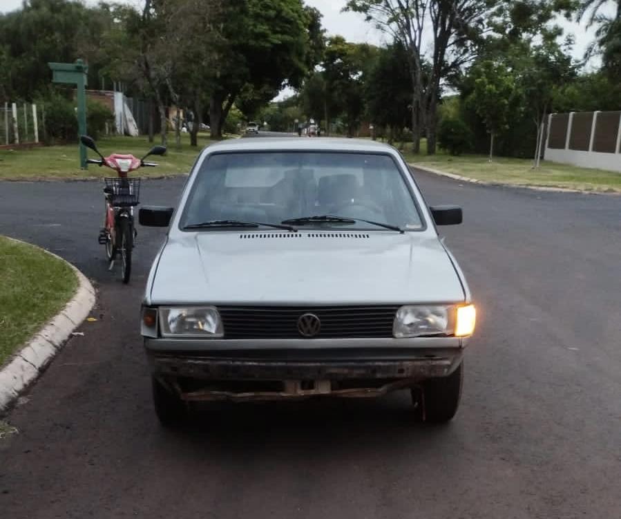 Gol e bicicleta elétrica são recolhidos em Santa Helena após acidente com um ferido