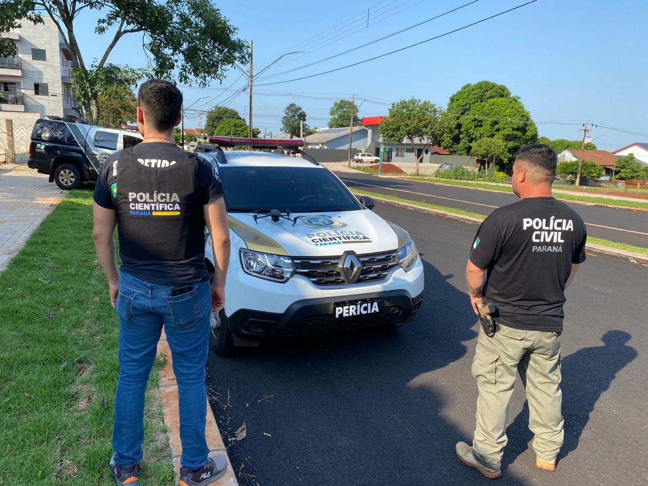 Polícia Científica realiza perícia em local de acidente que vitimou jovem em Santa Helena