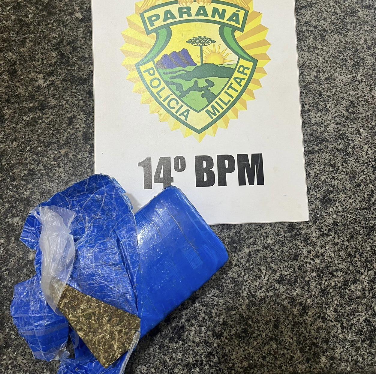 Polícia Militar de Itaipulândia prende homem com meio quilo de droga