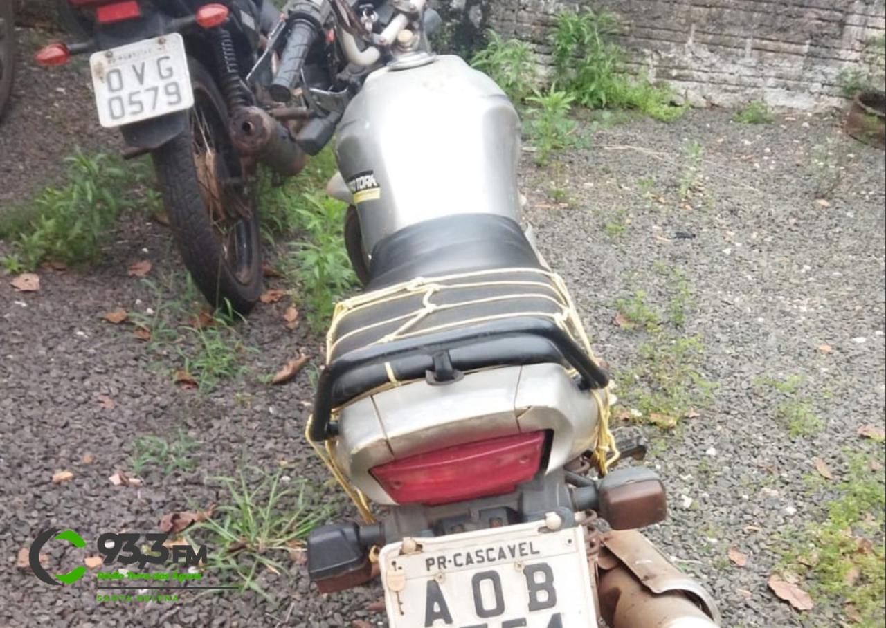 Polícia Militar de São José das Palmeiras recupera motocicleta furtada em 2020 e prende condutor