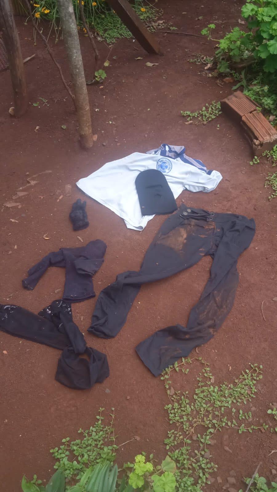 Polícia Militar encontra imóvel onde esteve assaltante em Itaipulândia e localiza vestimentas