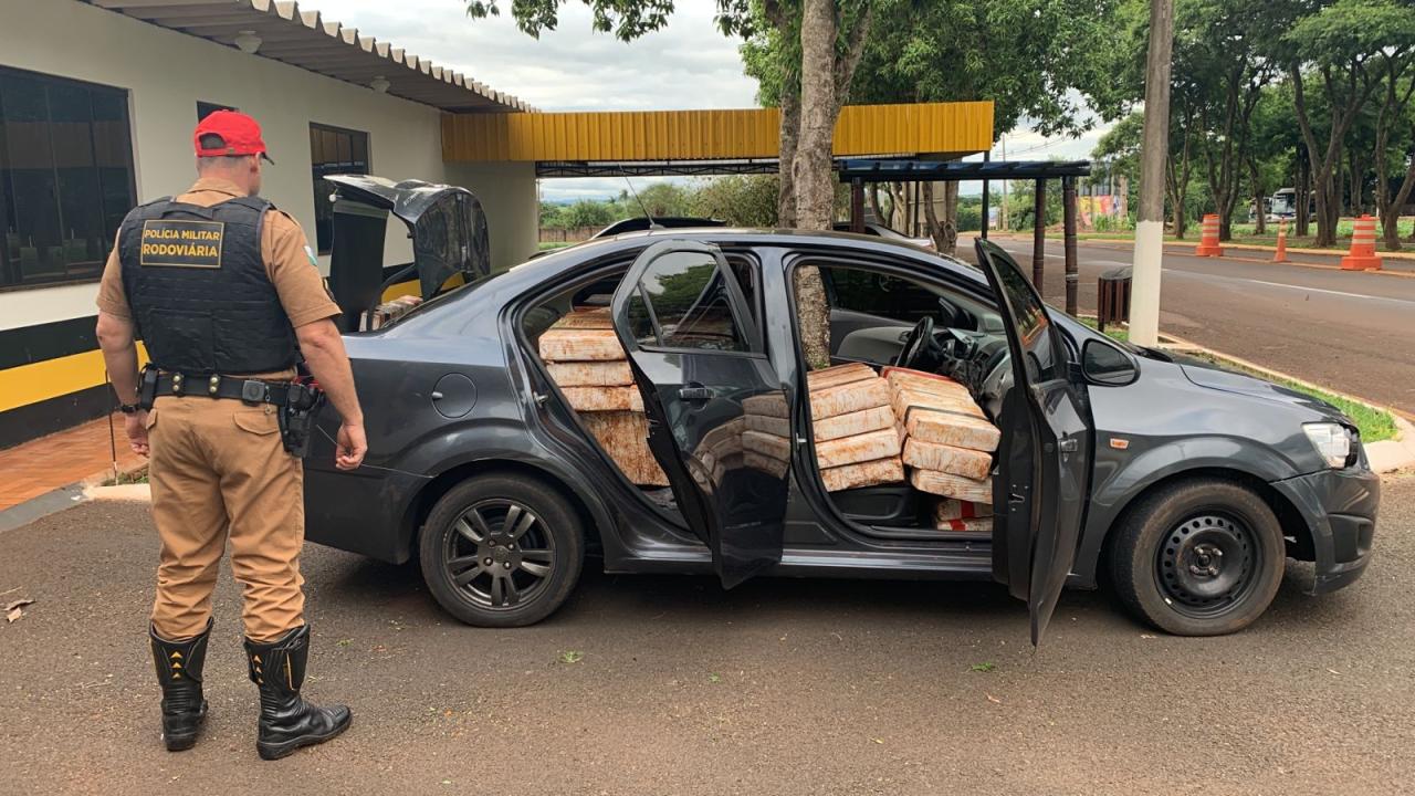 Polícia Rodoviária de Santa Helena apreende 700 kg de maconha durante a madrugada