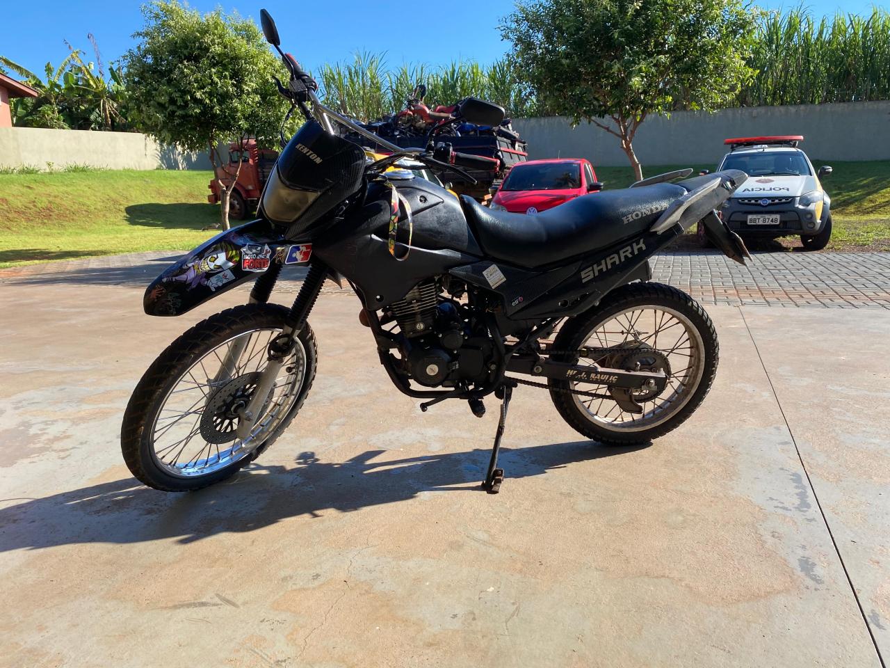 BPFRON apreende motocicleta paraguaia em distrito de Santa Helena