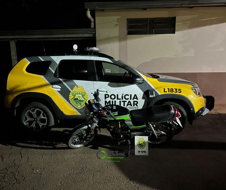 ‘Pinote caro’: rapaz tenta fugir da PM em Missal, é preso e tem grande prejuízo