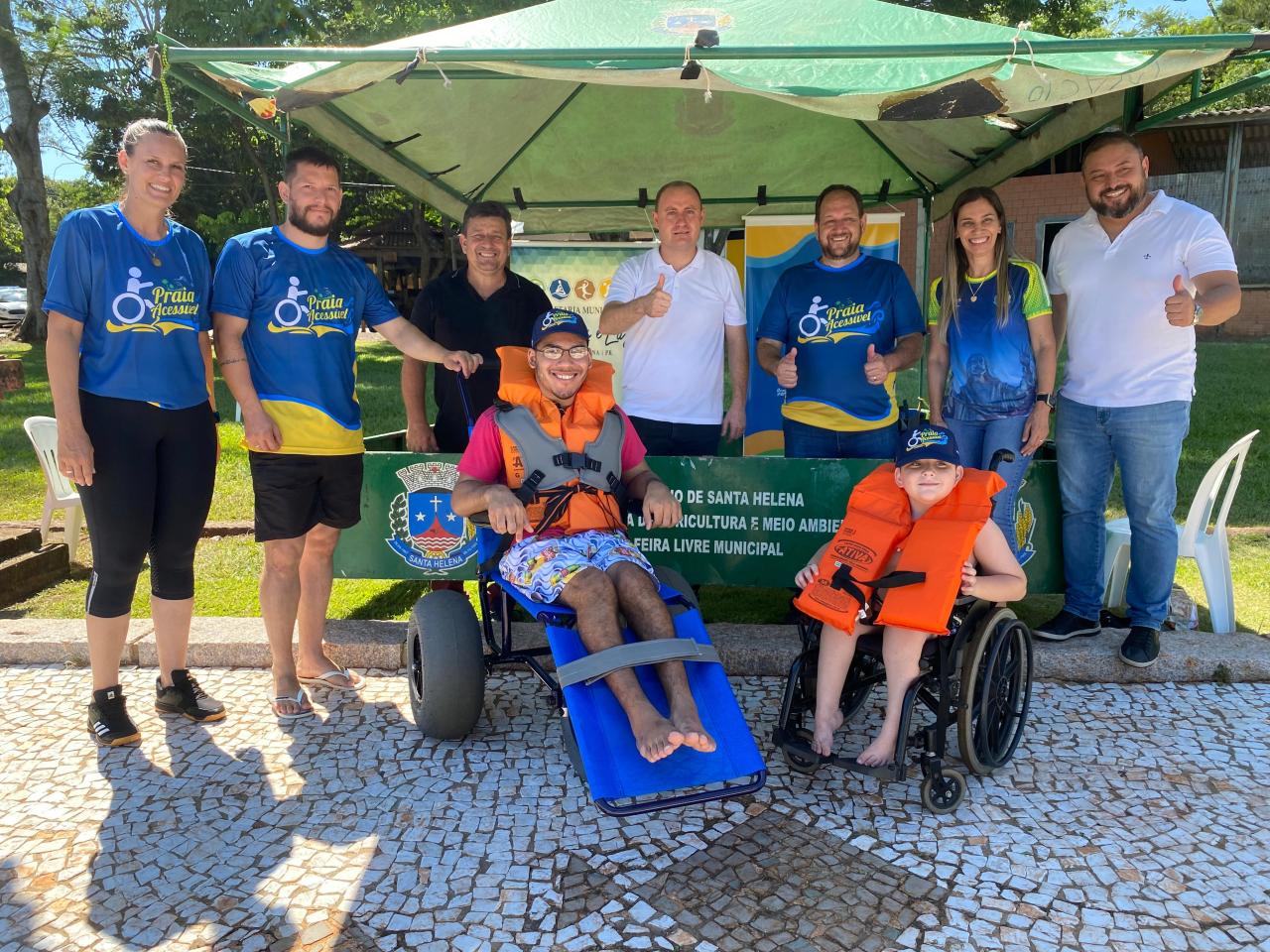 Projeto Praia Acessível chega à Santa Helena em uma parceria entre Estado e Município