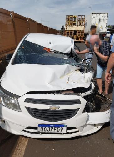 Moradora de Santa Helena fica ferida em acidente na BR 277