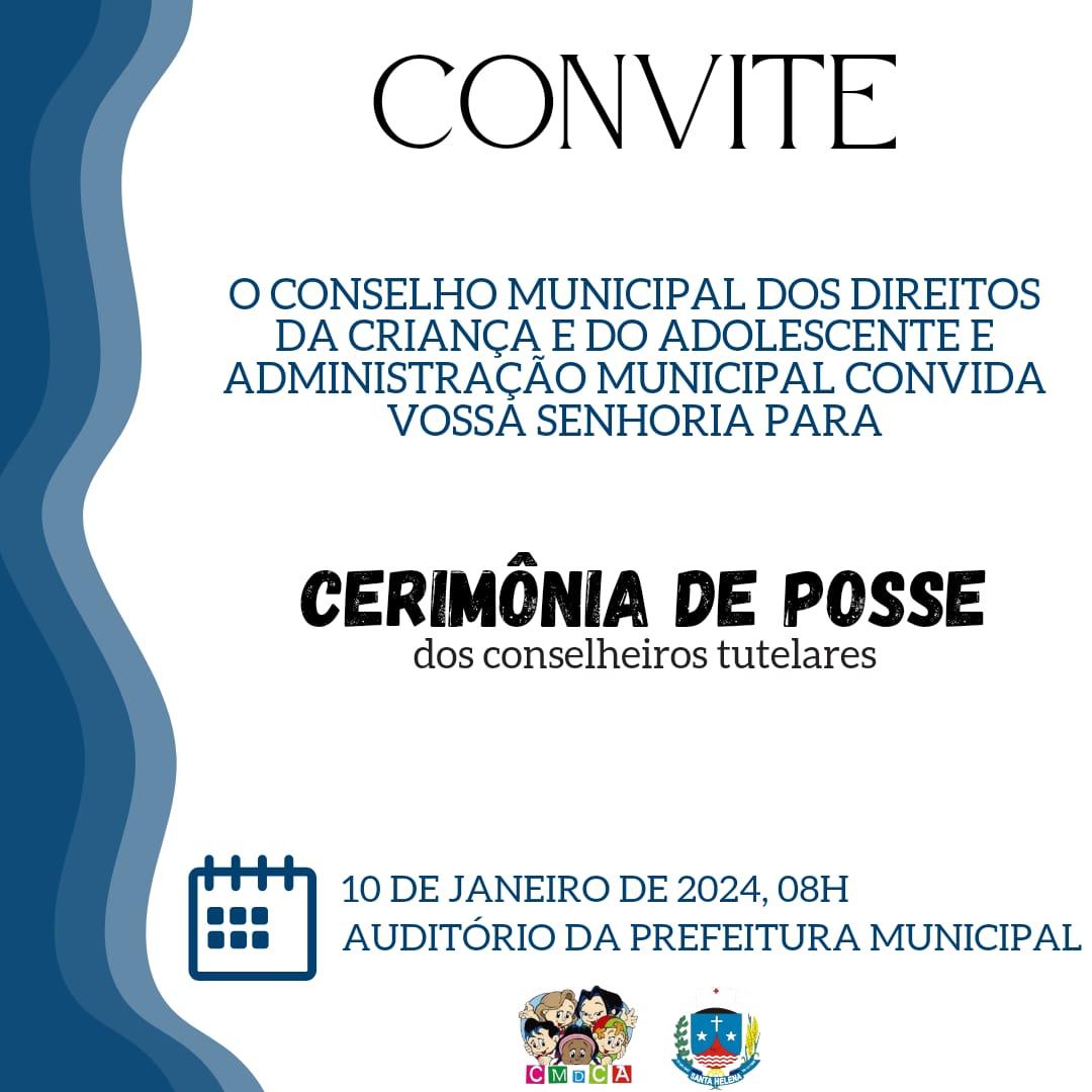 Novos conselheiros tutelares irão tomar posse no próximo dia 10 em Santa Helena