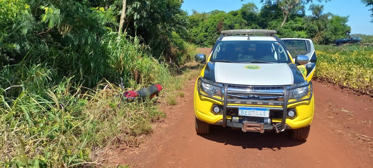 Polícia Rodoviária recupera motocicleta furtada em Pato Bragado