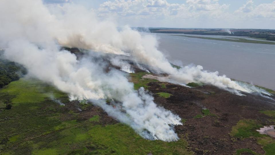 Brigada da Itaipu, composta por agentes em Santa Helena, já atendeu seis ocorrências de incêndio em 2024