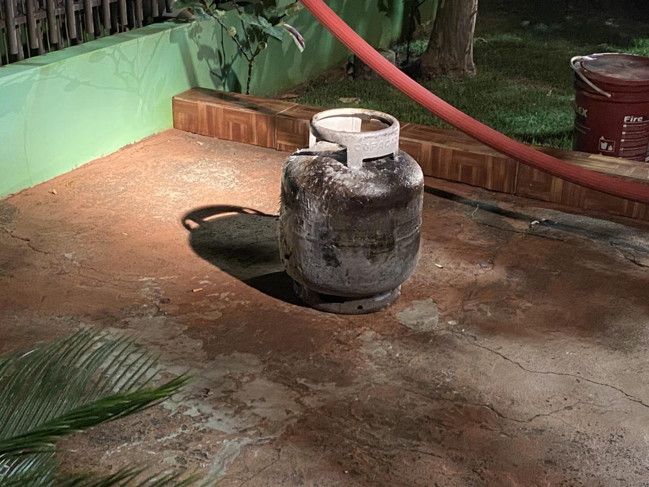 Fogo em botijão mobiliza Bombeiros e Defesa Civil em Santa Helena