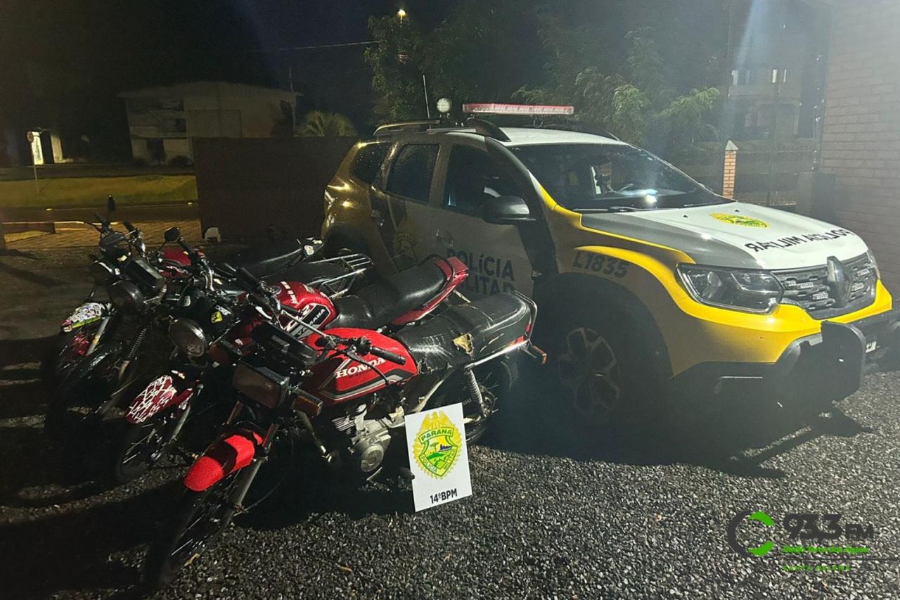 Abusados: Menores tem motos apreendidas após empinarem em frente ao Destacamento de Itaipulândia