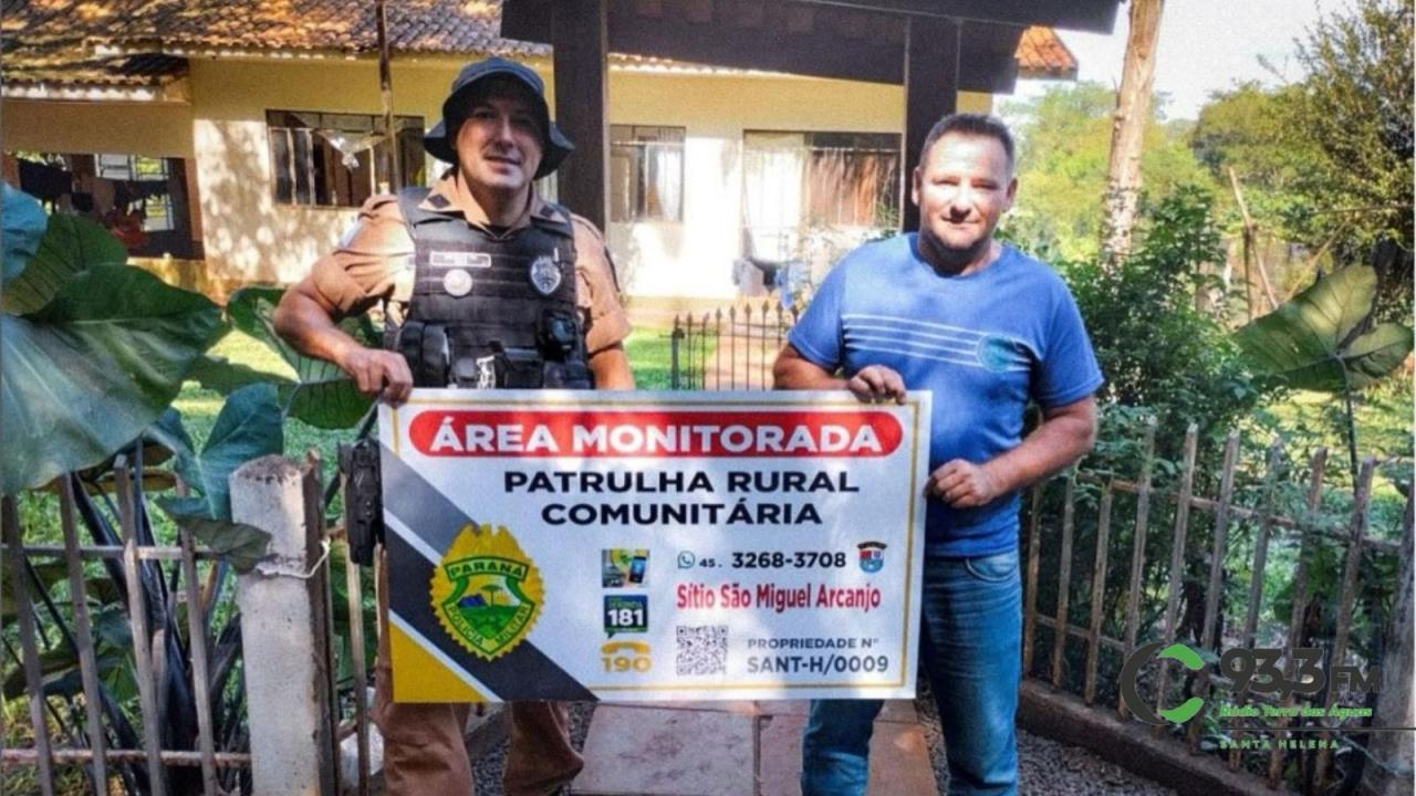 Patrulha Rural inicia entrega de placas em propriedades de Santa Helena e Diamante do Oeste