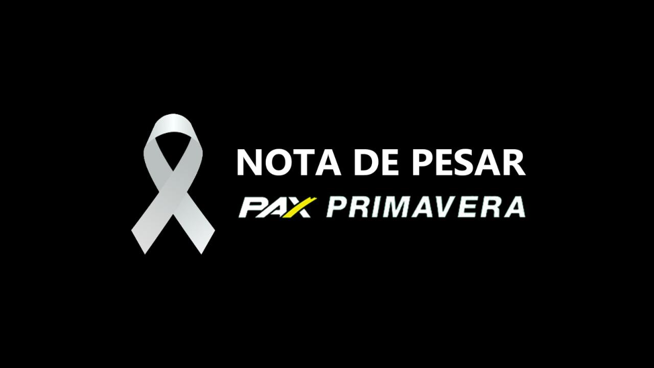 Pax Primavera informa Nota de Falecimento