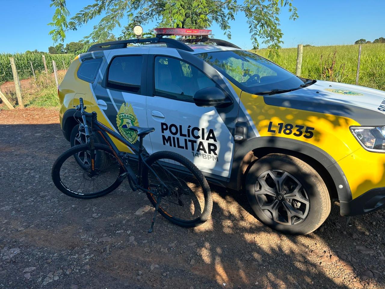 Policia Militar de Missal recupera bicicleta furtada