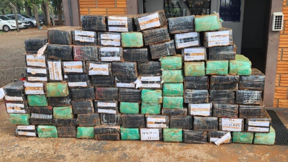 Traficantes são presos com 1,5 tonelada de maconha em Santa Helena