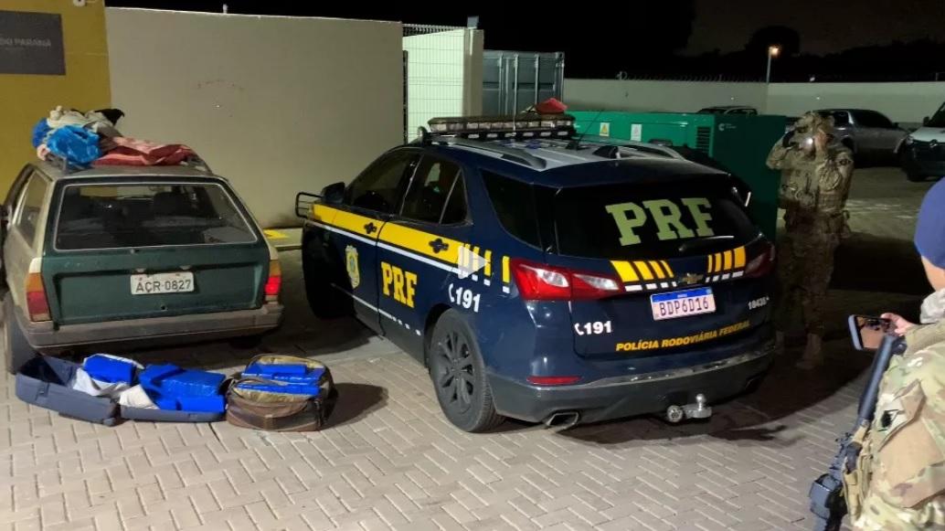 Casal residente em Missal é preso com quase 70 kg de droga pela PRF na BR 277