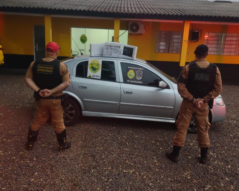 Operação conjunta da polícia apreende celulares em São Pedro do Iguaçu