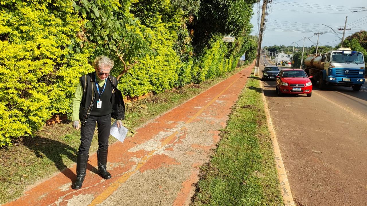 Prefeitura de Santa Helena vai notificar empresas por defeitos em ciclovias