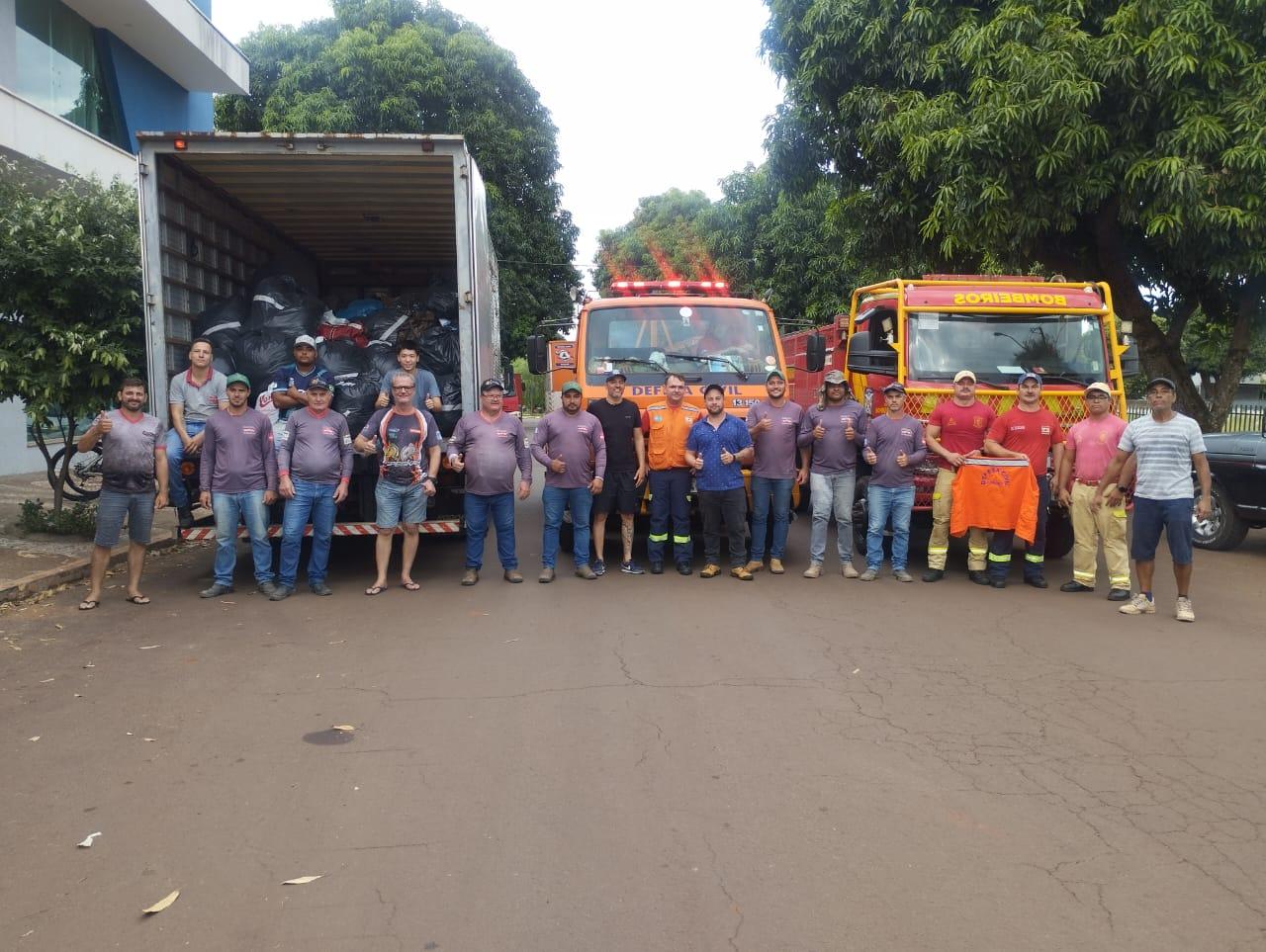 Santa Helena envia 18 toneladas de donativos para o Rio Grande do Sul