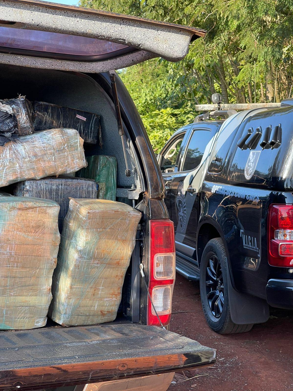 BPFron e Nepom apreendem 2,7 toneladas de droga em Santa Helena