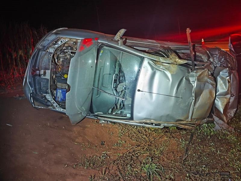 Capotamento deixa um morto e outros cinco feridos entre Missal e Medianeira