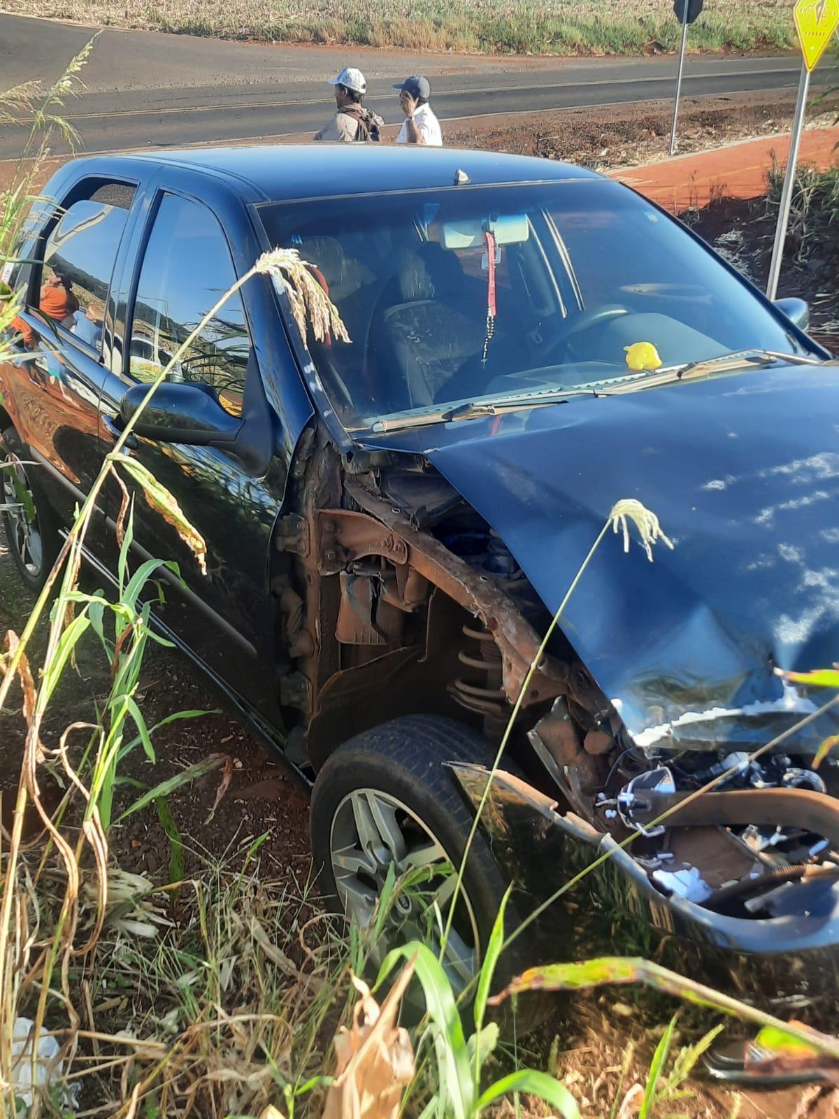 Colisão traseira é registrada na PR 317 em Santa Helena