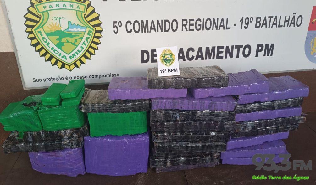 Com auxílio do helicóptero, PM apreende droga e prende traficante em Diamante do Oeste
