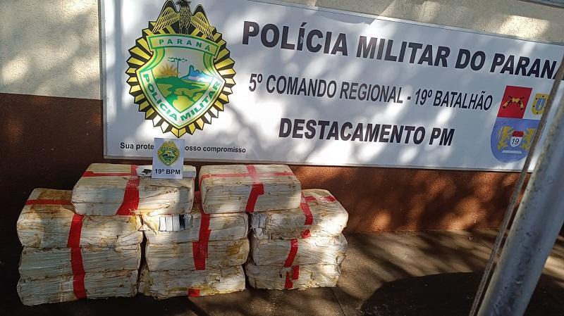 PM apreende droga e detém três pessoas em Diamante do Oeste