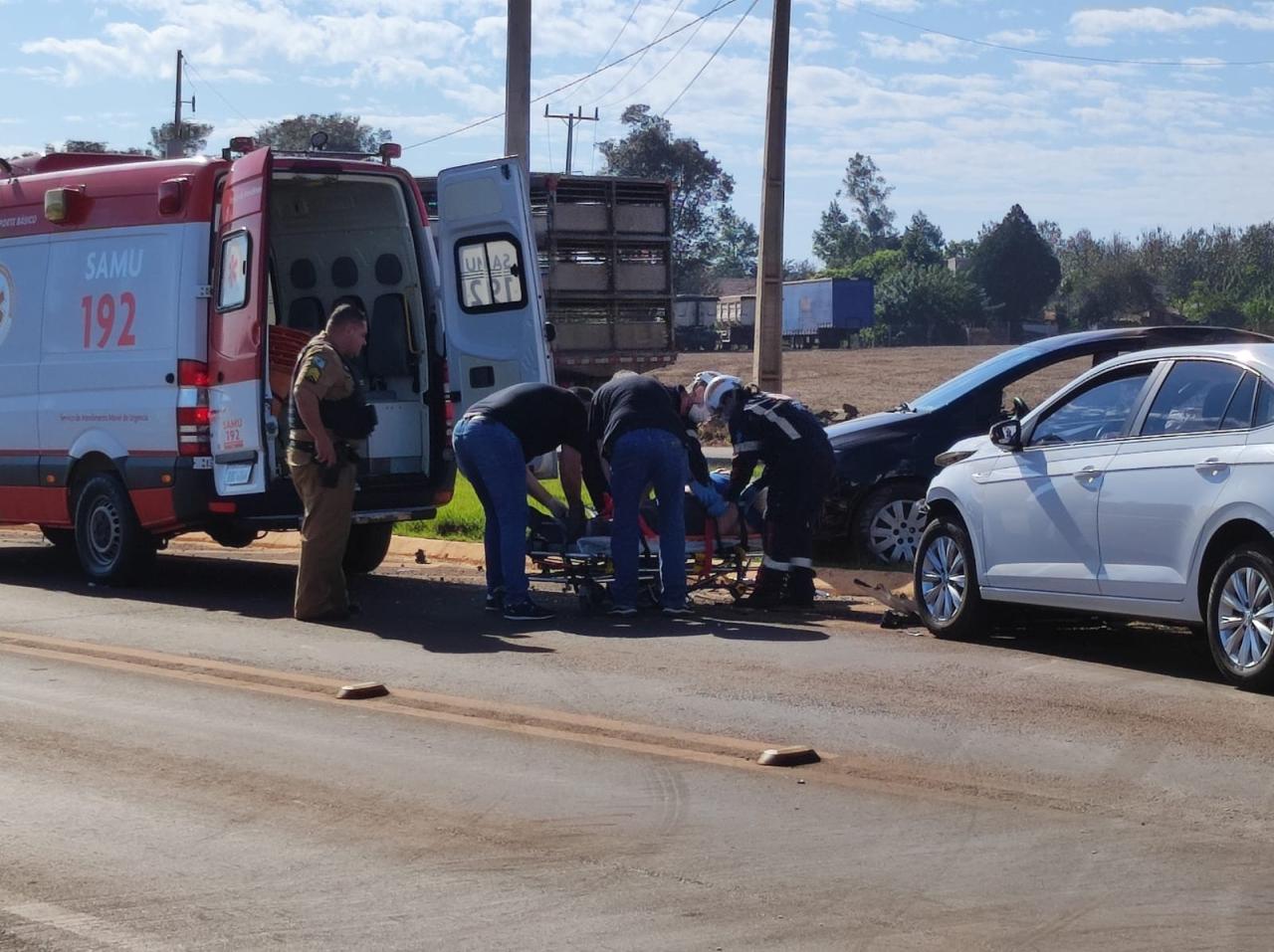 Acidente envolvendo moradores de Santa Helena é registrado em Entre Rios do Oeste
