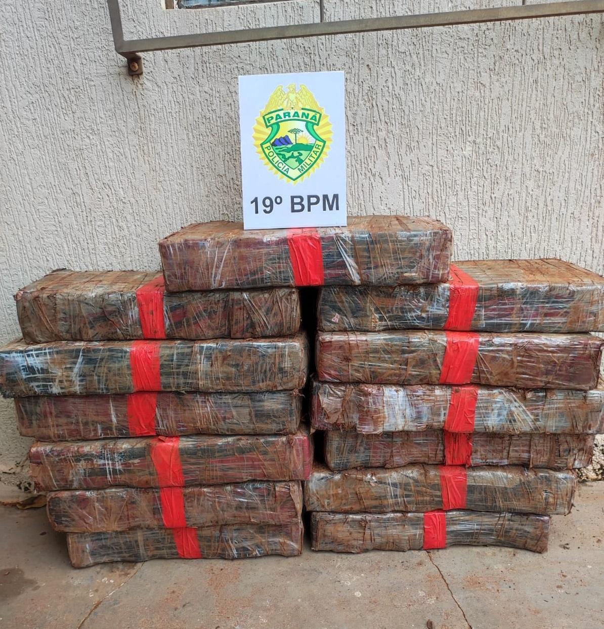 Polícia Militar de São José das Palmeiras apreende mais de 200 kg de droga