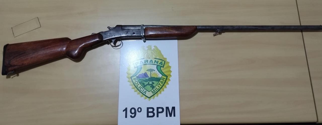 Homem é preso e espingarda apreendida em São José das Palmeiras