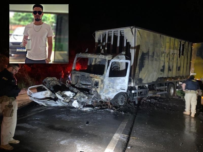 Morador de Entre Rios do Oeste de 19 anos morre carbonizado em acidente na BR 163