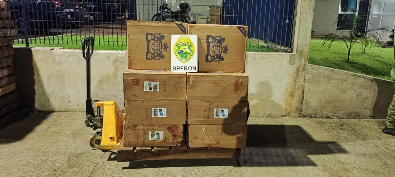BPFRON apreende 800 pacotes de cigarros em Santa Helena