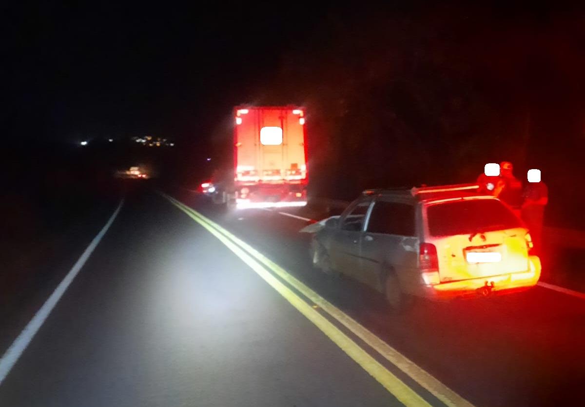 Colisão lateral é registrada na PR 495, entre Missal e Medianeira