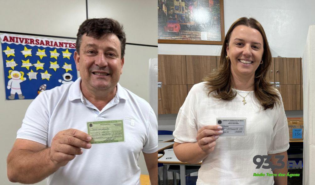 Dinho e Fabricia lideraram votação na cidade e distritos de Santa Helena