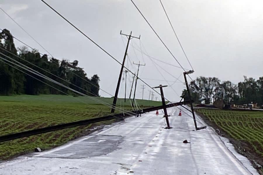 Santa Helena registrou ventos de 106 km/h e alguns imóveis ainda permanecem sem energia